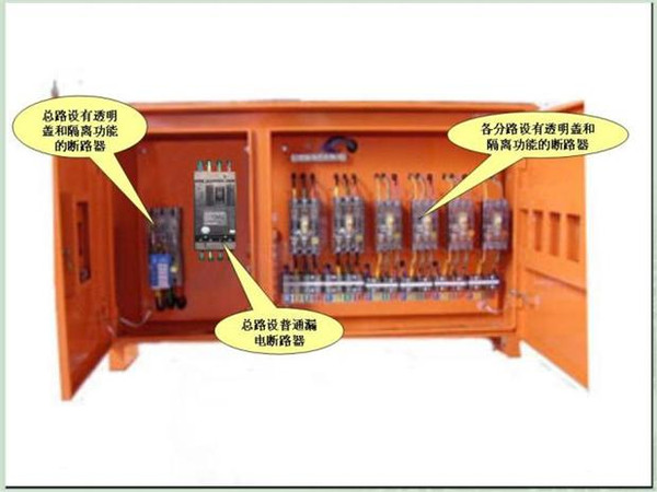 施工臨時用電配電箱標準慣例